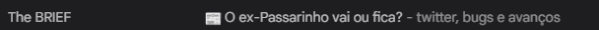 Exemplo de Pre-header